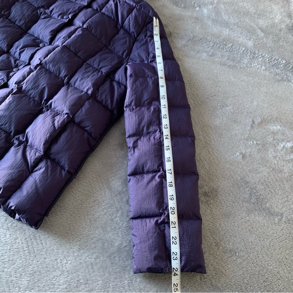 Trina by Trina Turk purple down lined bomber jacket - Picture 14 of 16